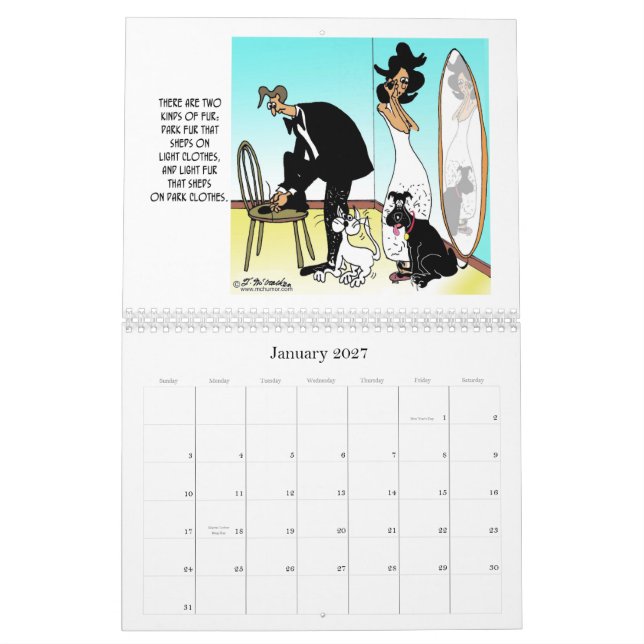 There Are Two Kinds of Fur Calendar (Jan 2027)