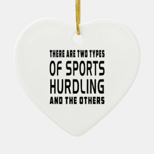 There Are Two Types Of Sports Hurdling Ceramic Tree Decoration