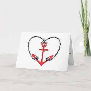 THERE FOR ME ALWAYS-MY ANCHOR-I LOVE "YOU" THANK YOU CARD