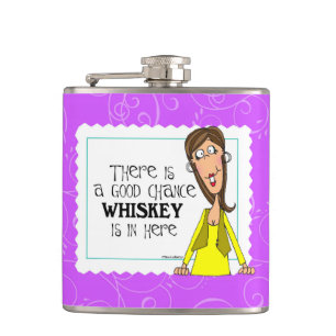 There is a good chance whiskey is in here hip flask
