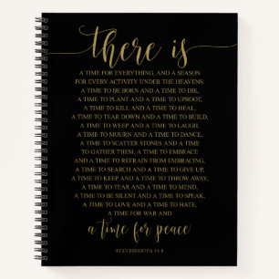 There Is A Time For Everything, Ecclesiastes 3:1-8 Notebook