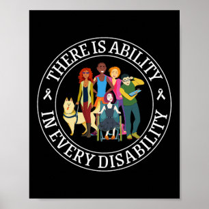 There Is Ability In Every Disability Awareness Spe Poster