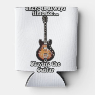 There is always time for playing the guitar. retro can cooler