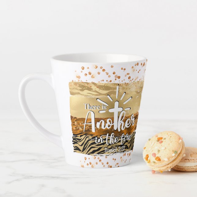 There Is Another In The Fire Christian Coffee Latte Mug (In Situ)