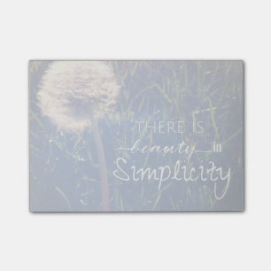 There Is Beauty In Simplicity Post-it Notes