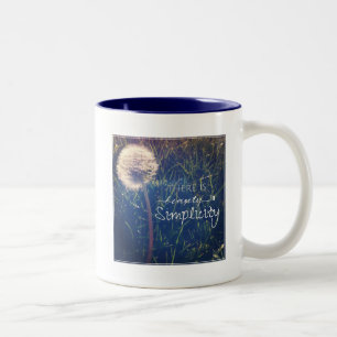 There Is Beauty In Simplicity Two-Tone Coffee Mug