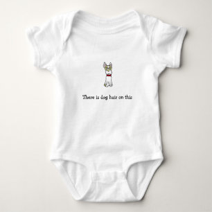 There is dog hair on this - Boston Terrier Baby Bodysuit