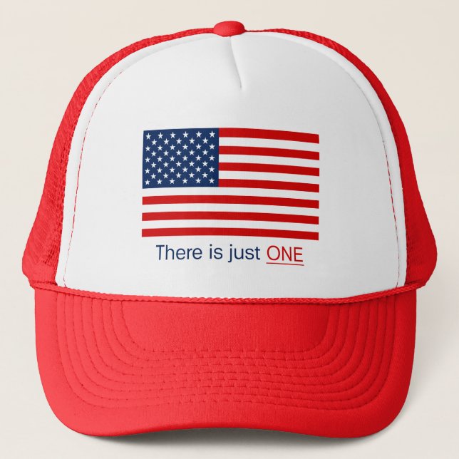 There Is Just One Flag Trucker Hat (Front)