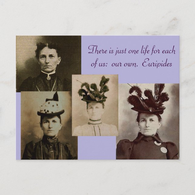 There is Just One Life for Each of Us: Postcard (Front)