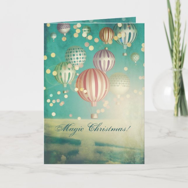 There is Magic  Christmas Greeting Holiday Card (Front)