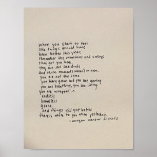 There Is More To You Than Yesterday - A Poem Poster