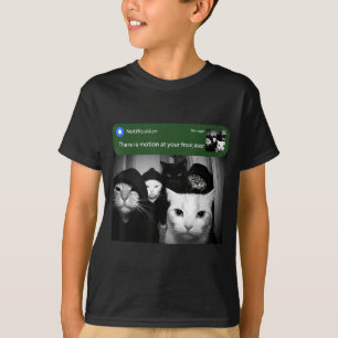 There is motion at front door funny cat motion mem T-Shirt