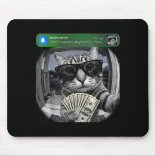 There is motion at your front door funny cat motio mouse mat