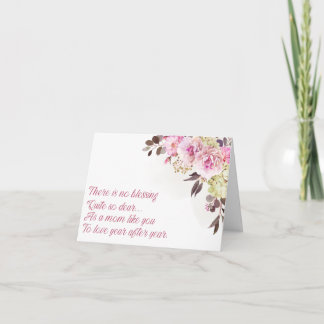 There Is No Blessing As A Mum Like You Card