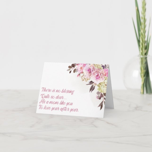 There Is No Blessing As A Mum Like You Card (Front)