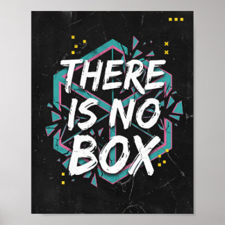 There Is No Box Creative Thinking Poster