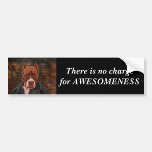 There is no charge for ... bumper sticker