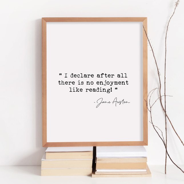 There is no enjoyment like reading Jane Austen Poster (Creator Uploaded)