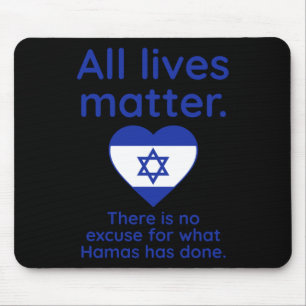 There Is No Excuse For What Hamas Has Done. Mouse Mat