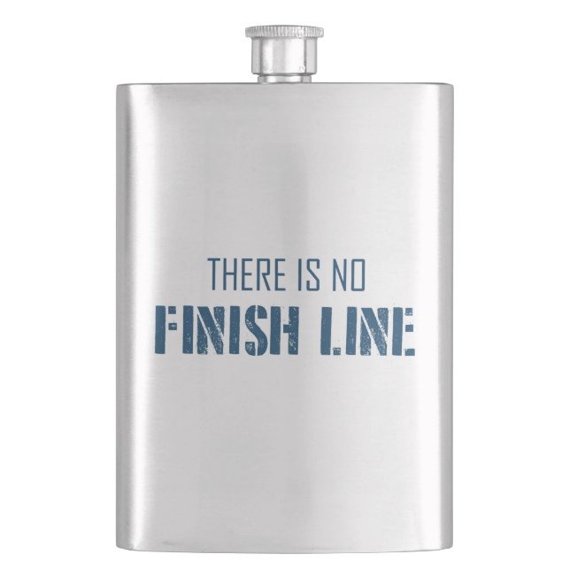 There Is No Finish Line Hip Flask (Front)