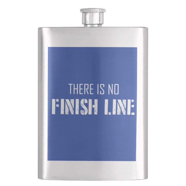 There Is No Finish Line Hip Flask (Front)