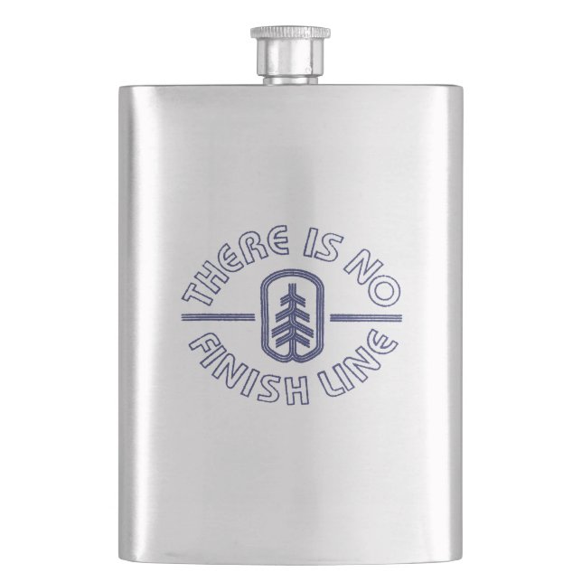 There Is No Finish Line Hip Flask (Front)