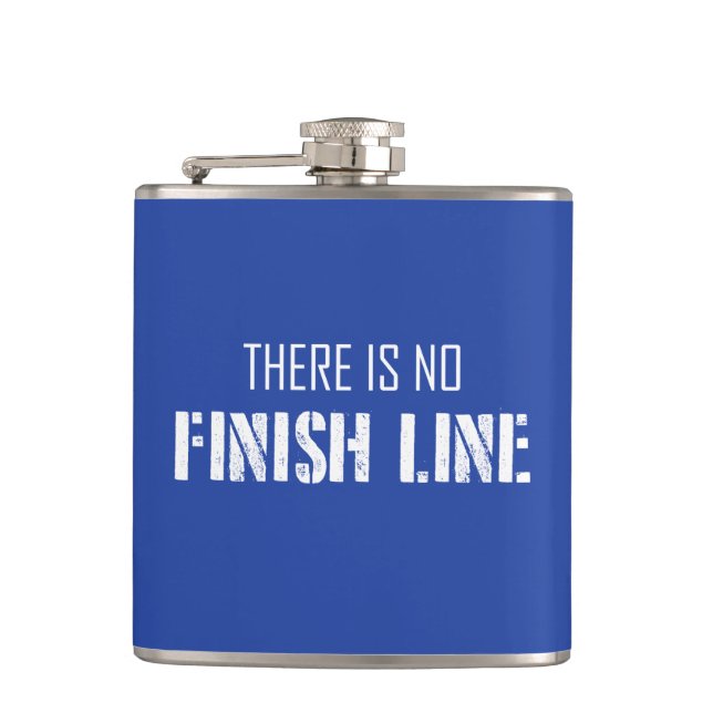 There Is No Finish Line Hip Flask (Front)