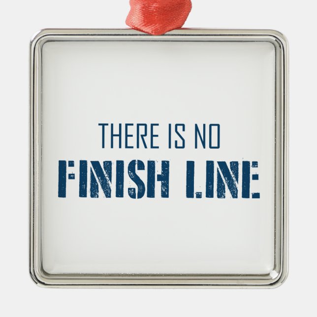 There Is No Finish Line Metal Tree Decoration (Front)