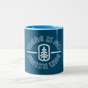 There Is No Finish Line Two-Tone Coffee Mug