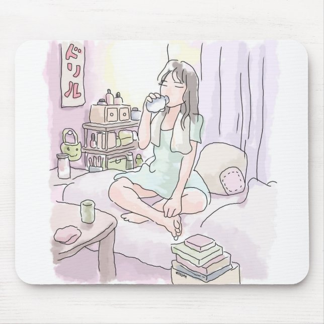 There is no French sentence to translate. The give Mouse Mat (Front)