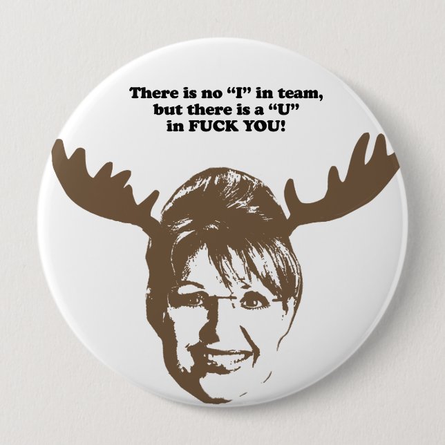 There is no I in Team 10 Cm Round Badge (Front)