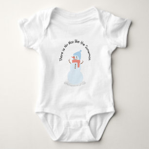 There is no man like the snowman baby bodysuit