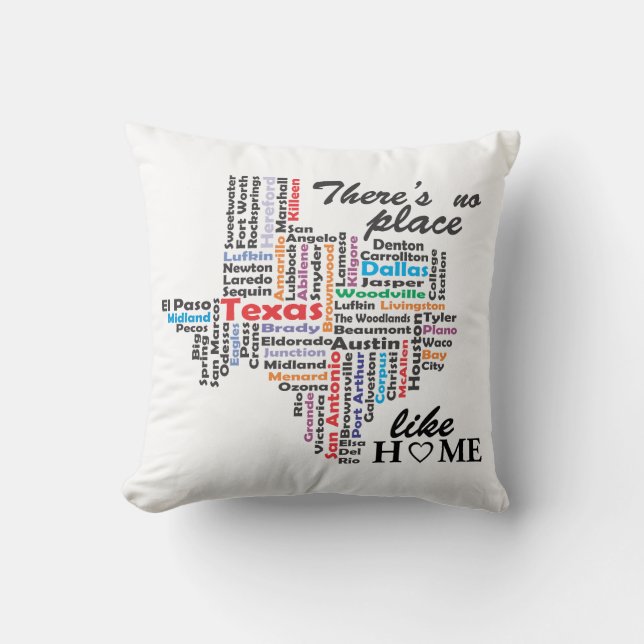 There is no place like home in texas cushion (Front)
