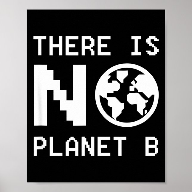 There Is No Planet B Awareness Environmental Activ Poster (Front)