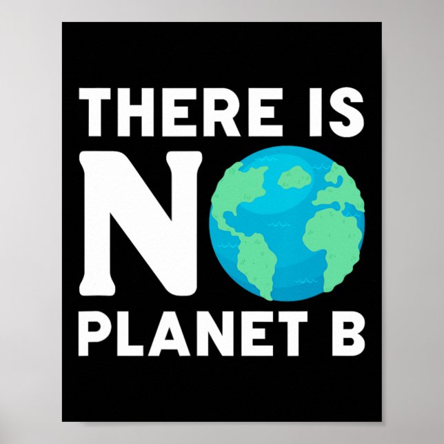 There Is No Planet B Climate Change Environmentali Poster (Front)