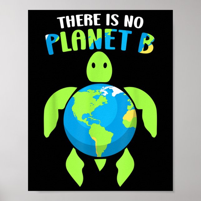 There Is No Planet B Climate Environmental Protect Poster (Front)