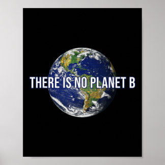 There Is No Planet B Climate Protection Poster
