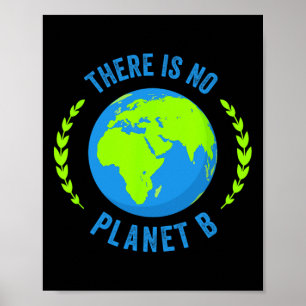 There Is No Planet B Earth Day T Shirt Glol Warmin Poster