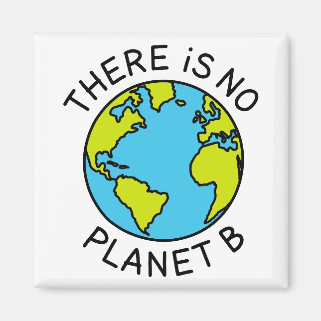 There Is No Planet B Environmental Concept2 Magnet (Front)