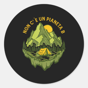 There Is No Planet B Mother Earth Environmental Pr Classic Round Sticker