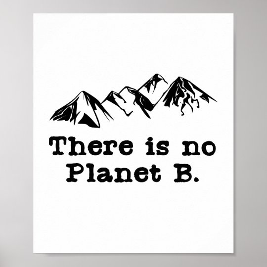 There Is No Planet B Poster | Zazzle.co.uk