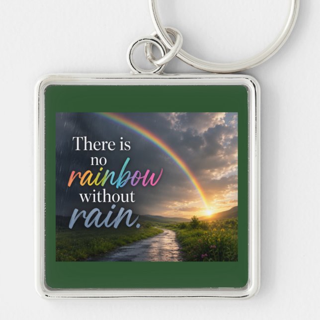 There Is No Rainbow Without rAIB Key Ring (Front)