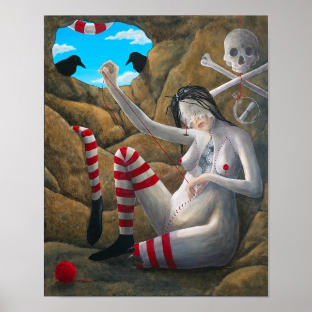 "There is No Time" by Christiane Cegavske Poster (Front)