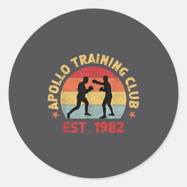 There Is No Tomorrow, Boxing Motivation, Allo Boxi Classic Round Sticker (Front)