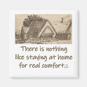 There Is Nothing Like Staying At Home - Home Quote Magnet