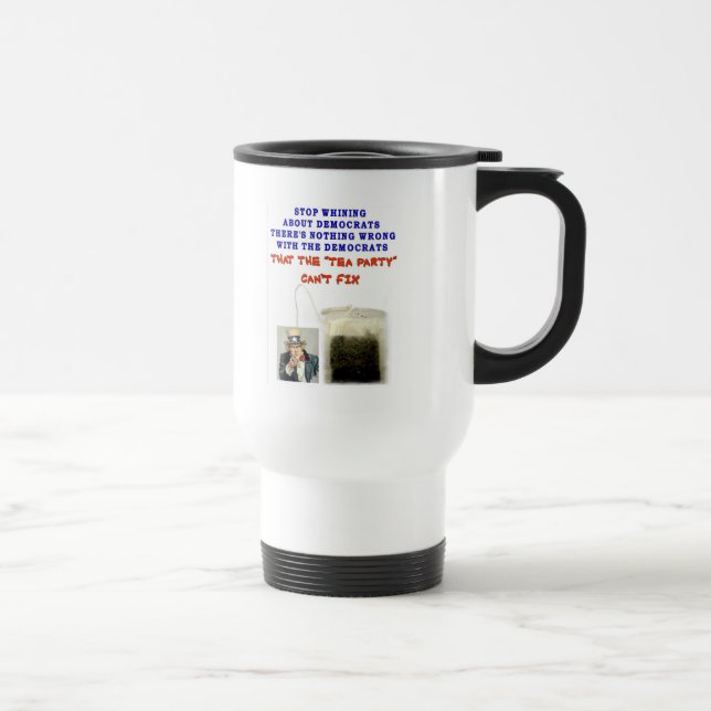THERE IS NOTHING WRONG WITH DEMOCRATS TRAVEL MUG (Right)