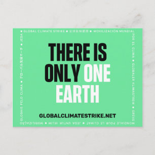 There is only one earth postcard