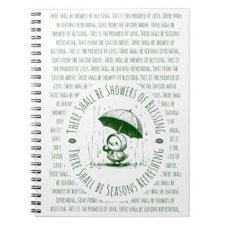 There Shall be Showers of Blessing Duck  Notebook