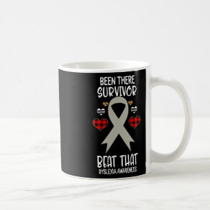 There Survivor Beat That Dyslexia Awareness Ribbon Coffee Mug