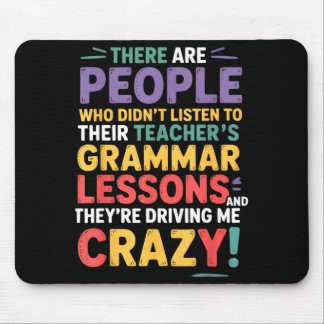 There Their Theyre English Grammar Teacher Funny H Mouse Mat